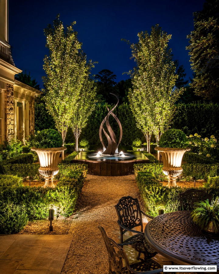 Spotlights for Highlighting Focal Points - 25 Backyard Lighting Ideas to Illuminate Your Outdoor Space