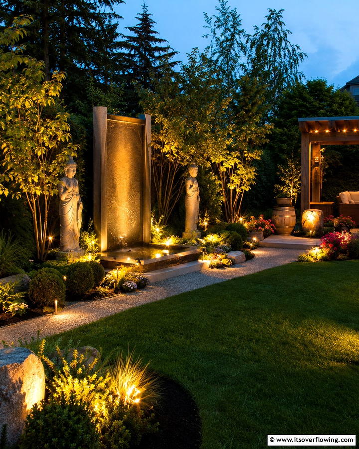 Spotlights to Highlight Key Features - 25 Backyard Lighting Ideas to Illuminate Your Outdoor Space