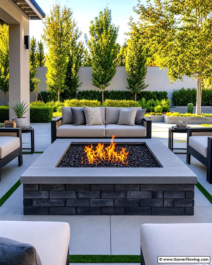 Square Brick Fire Pit - 25 Creative Brick Fire Pit Ideas for Your Backyard