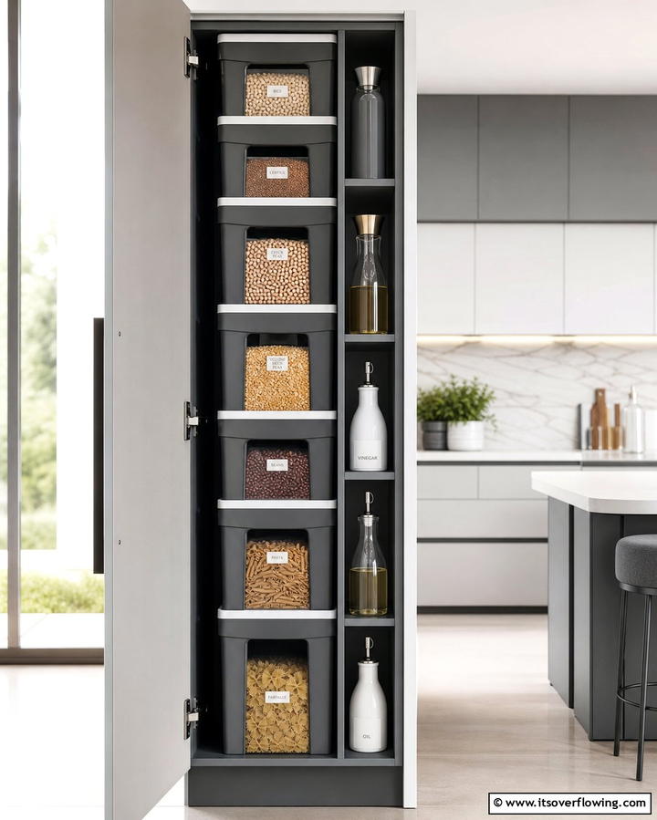 Stack Vertically to Save Space - 25 Tupperware Organization Ideas for a Tidy Kitchen