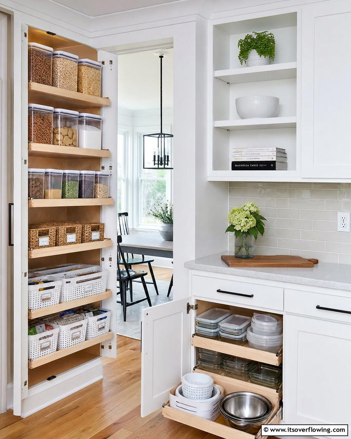 Stackable Bins and Baskets - 21 Kitchen Cabinet Organization Ideas for Clutter-Free Spaces