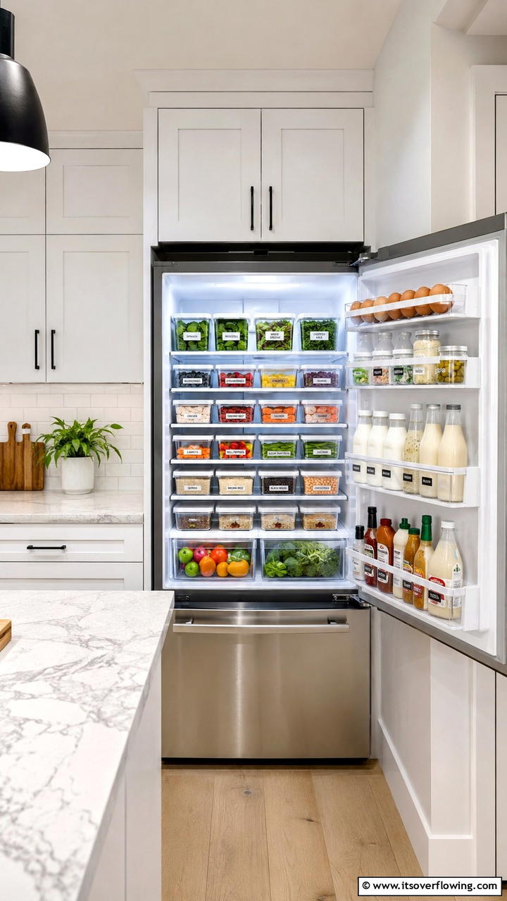 Stackable Container Solutions - 30 Fridge Organization Ideas for Efficient Storage