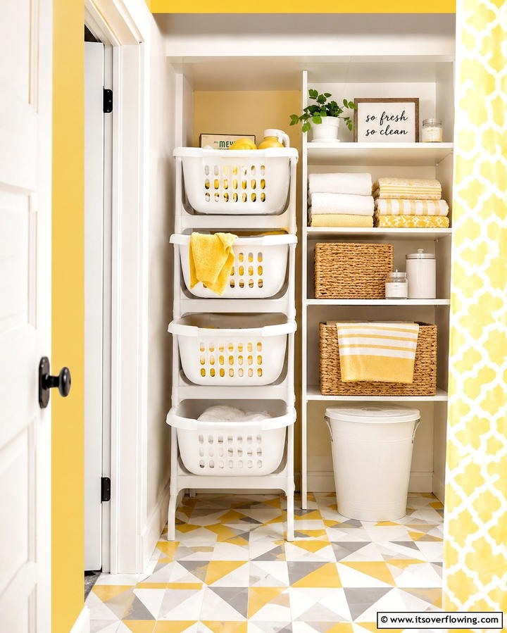 Stackable Laundry Baskets - 25 Laundry Basket Storage Ideas for a Tidy Home