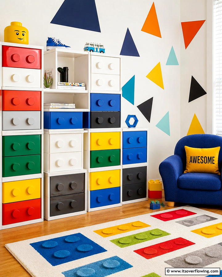 Stackable Modular Units - 30 Creative Lego Storage Ideas to Organize Kids’ Spaces