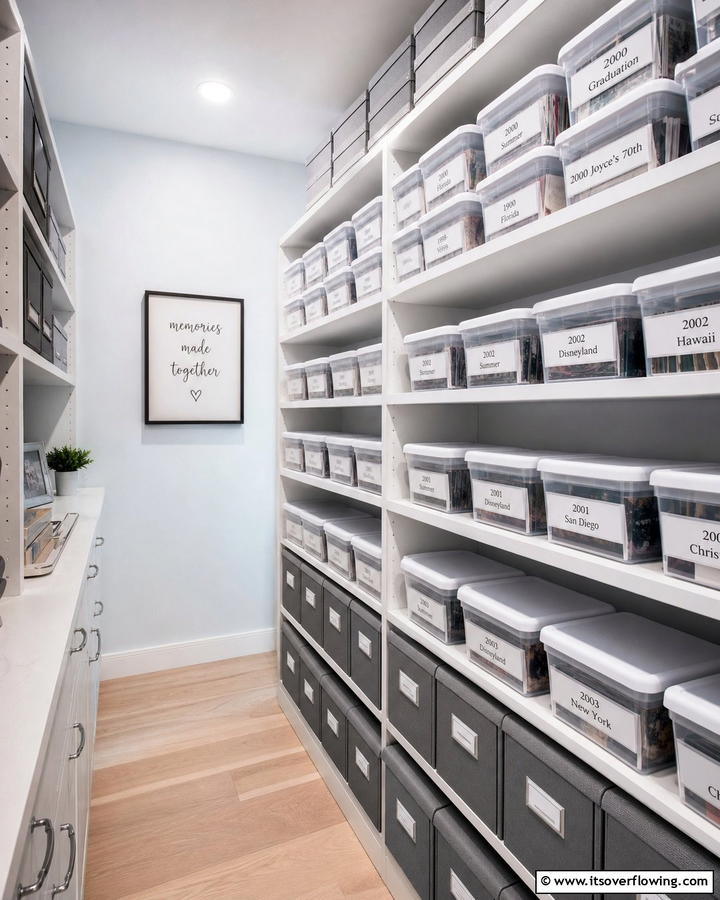 Stackable Photo Bins - 20 Photo Storage Ideas to Organize Your Memories