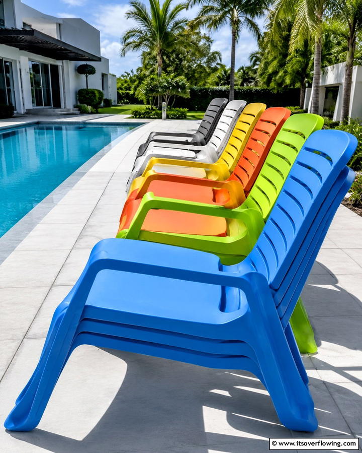 Stackable Pool Chairs - 25 Pool Furniture Ideas for a Relaxing Outdoor Oasis