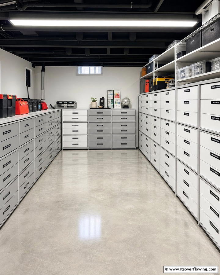 Stackable Storage Drawers - 21 Basement Storage Ideas to Organize Clutter with Style