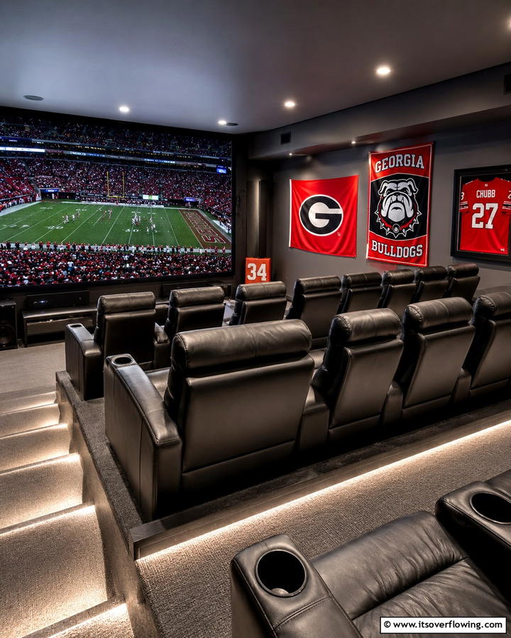 Stadium Style Seating for Sports Enthusiasts - 25 Man Cave Seating Ideas for Ultimate Comfort
