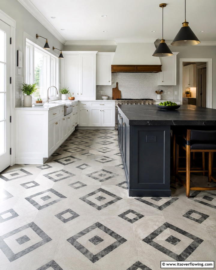Stained Concrete Design - 30 Industrial Chic Concrete Floor Kitchen Design Concepts