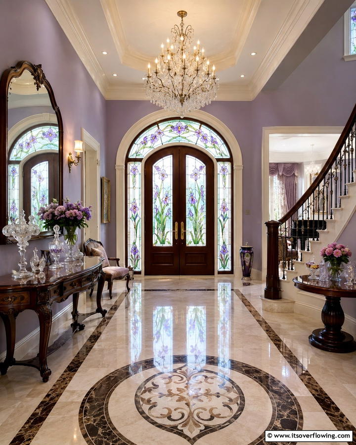 Stained Glass Accents - 30 Art Nouveau Interior Design Ideas for Timeless Elegance