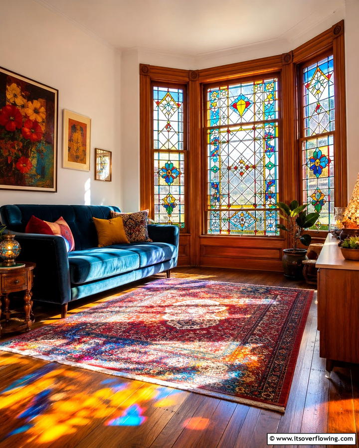 Stained Glass Films - 20 Window Film Designs for Privacy and Style
