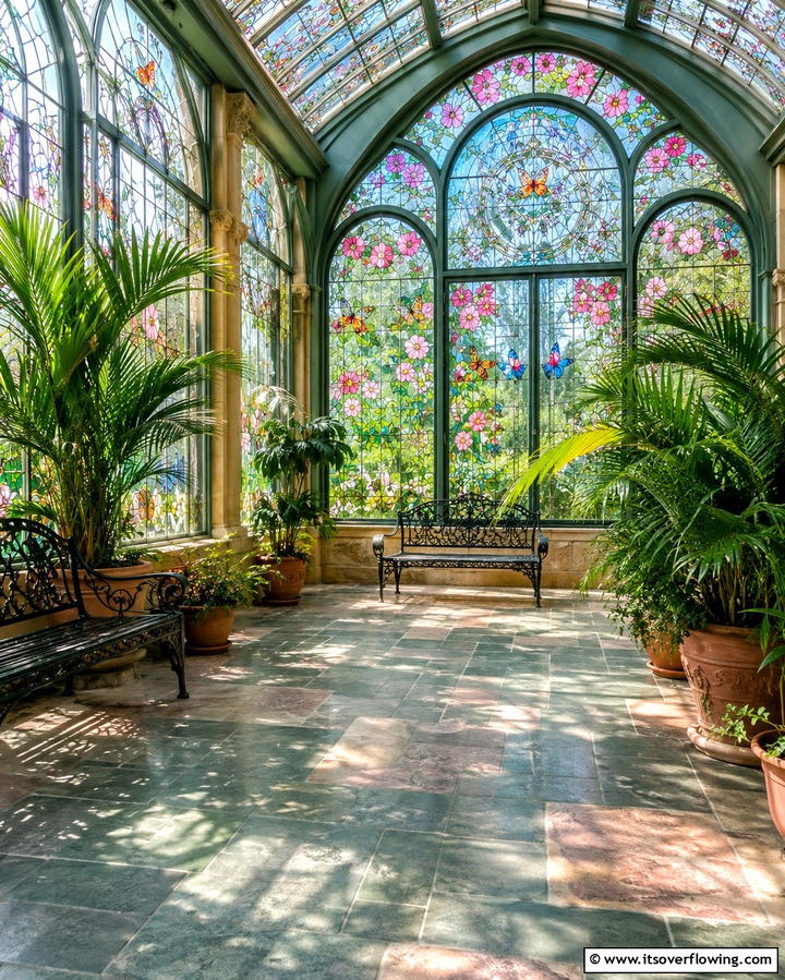 Stained Glass Windows - 30 Art Nouveau Interior Design Ideas for Timeless Elegance