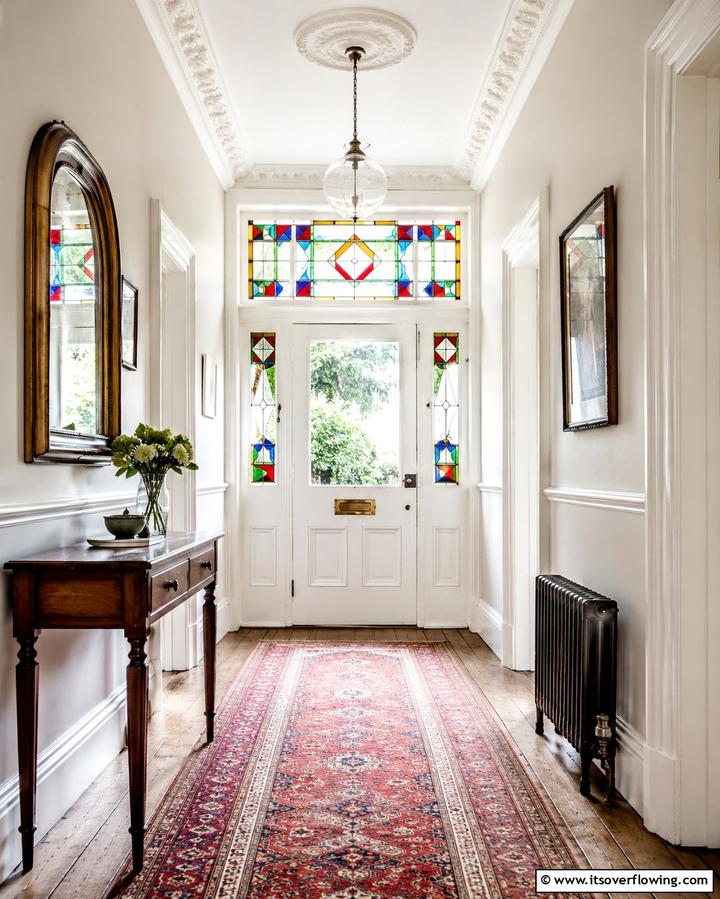Stained Glass WindowsOne - 25 Victorian Hallway Ideas for a Grand Entrance