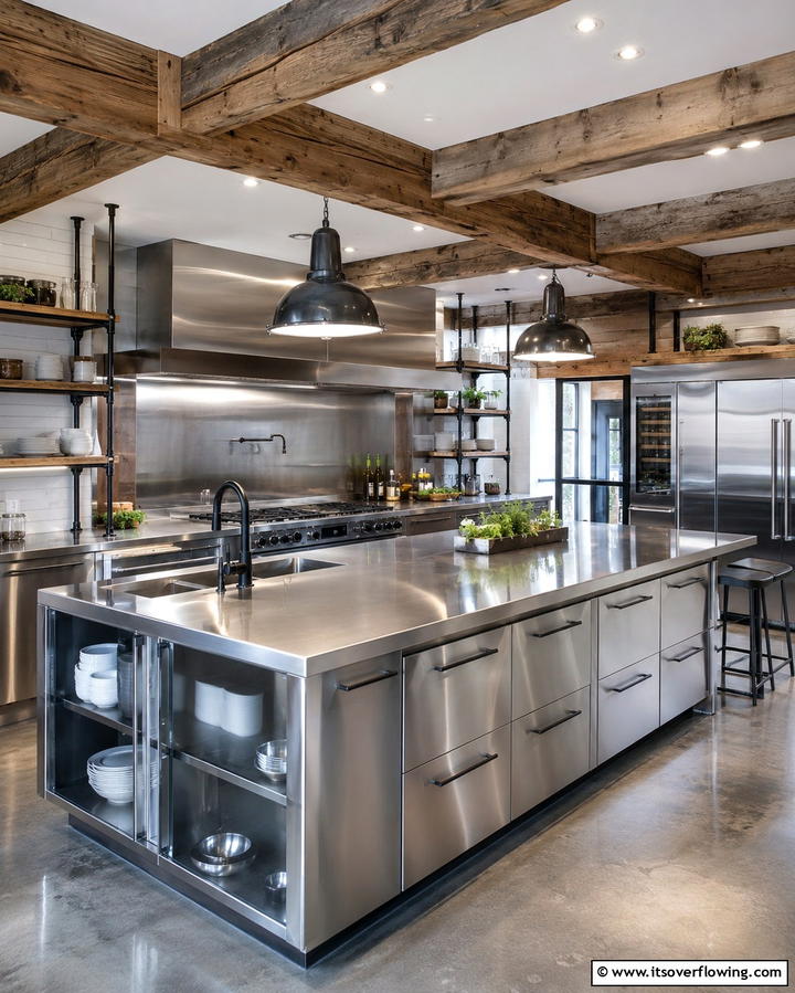 Stainless Steel Countertops for DurabilityExact - 25 Industrial Kitchen Ideas for a Modern Look