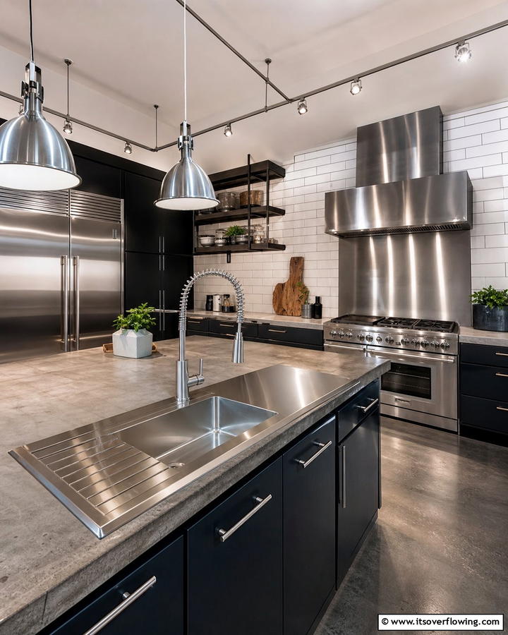 Stainless Steel Durability and Style - 30 Kitchen Sink Ideas Combining Function and Style