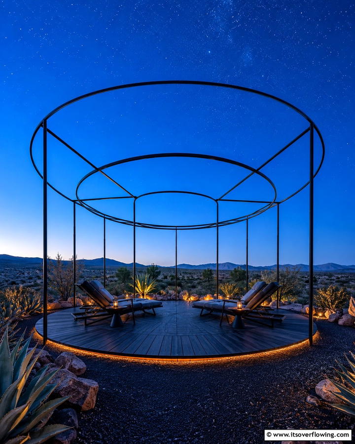 Star Gazing Open Sky Gazebo - 30 Backyard Gazebo Ideas for Outdoor Entertaining