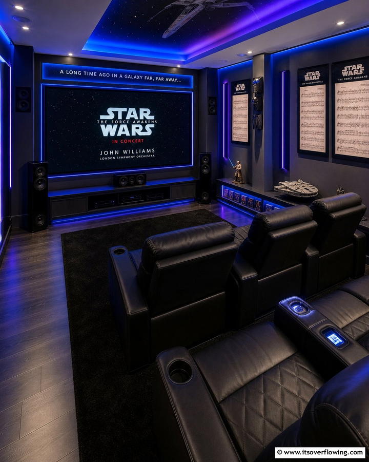 Star Wars Soundtrack Integration - 20 Star Wars Man Cave Ideas for Ultimate Fans