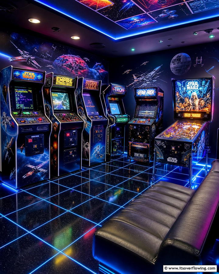 Star Wars Themed Arcade Machines - 20 Star Wars Man Cave Ideas for Ultimate Fans