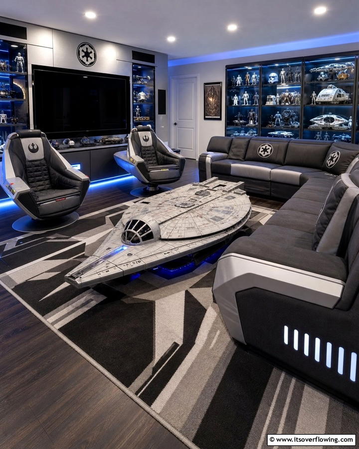 Star Wars Themed Furniture - 20 Star Wars Man Cave Ideas for Ultimate Fans