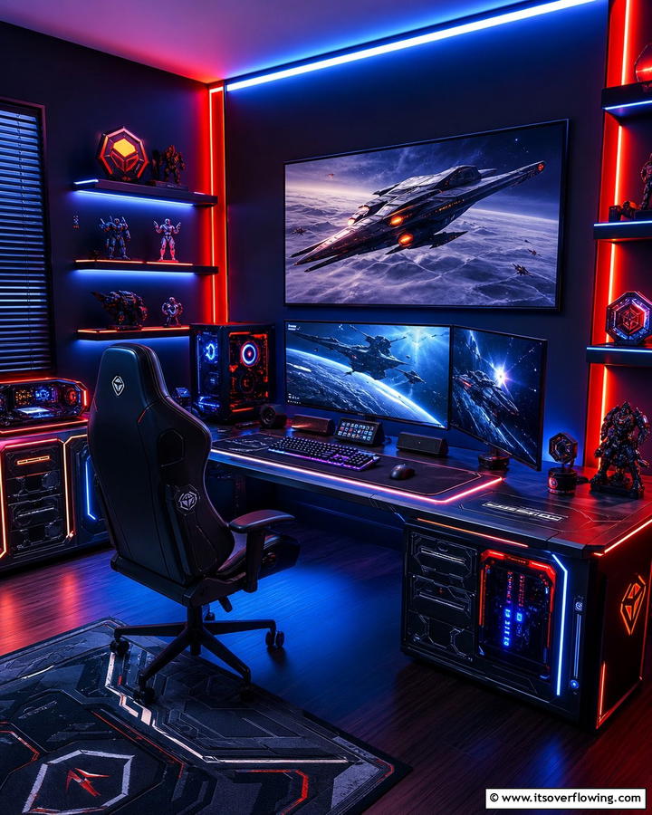 Star Wars Themed Gaming Setup - 20 Star Wars Man Cave Ideas for Ultimate Fans