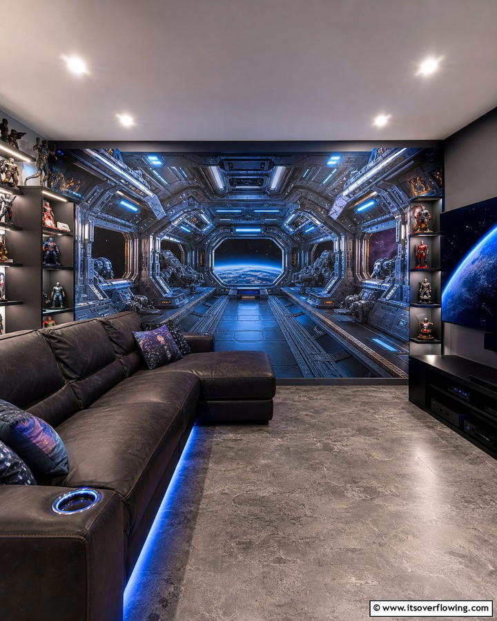 Star Wars Themed Wall Murals - 20 Star Wars Man Cave Ideas for Ultimate Fans