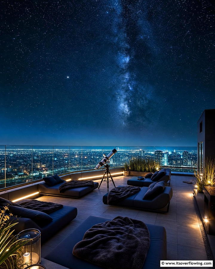 Stargazing Sky Deck - 21 Rooftop Deck Layouts for Urban Outdoor Entertainment Areas