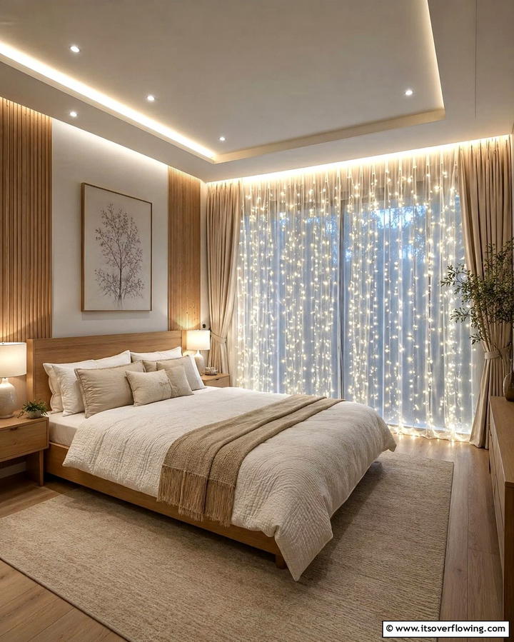 Starlit Drapes and Curtains - 30 Enchanting Fairy-Themed Bedroom Designs for Whimsical Spaces