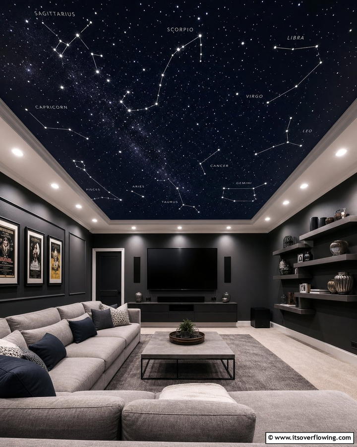 Starry Constellations - 30 Artistic Ceiling Murals to Inspire Unique Interior Designs