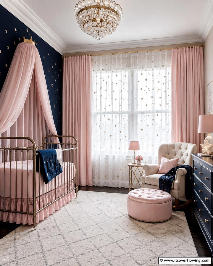 Starry Curtains - 25 Space-themed Nursery Ideas for a Galactic Dream
