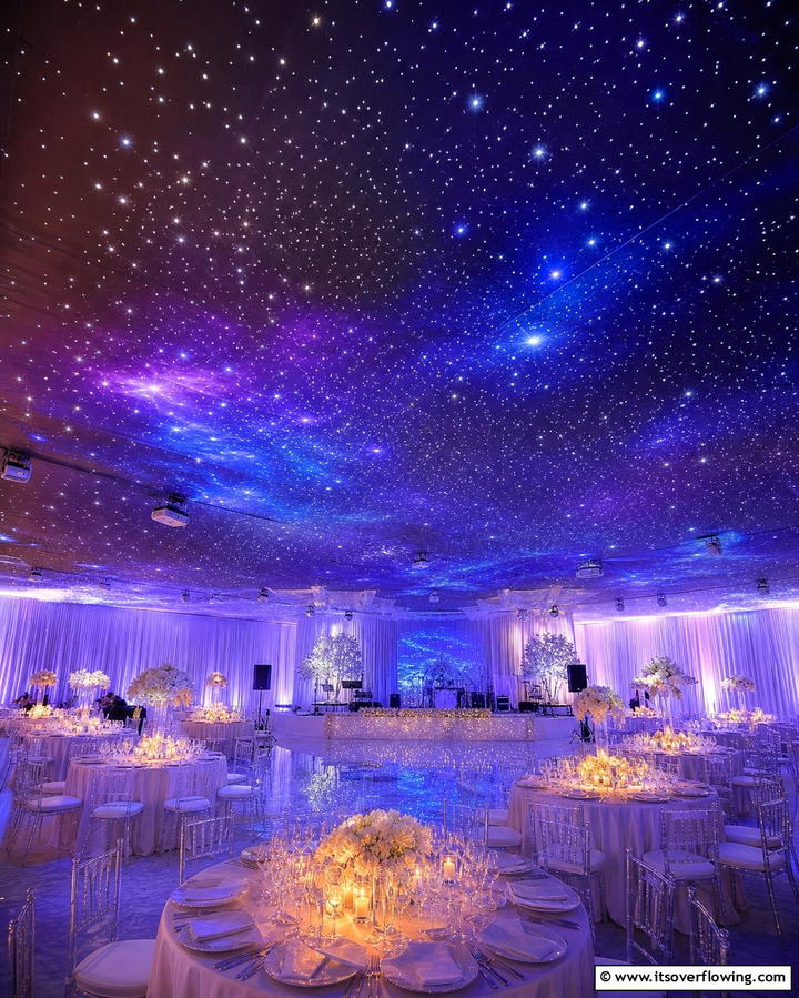 Starry Night Ceiling - 25 Fairytale Wedding Ideas for Your Dream Ceremony
