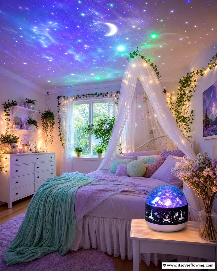 Starry Night Projectors - 25 Fairycore Bedroom Ideas for a Whimsical Escape