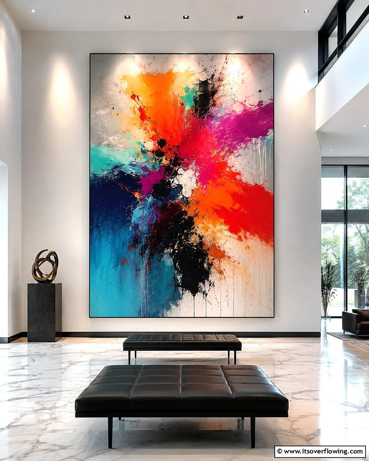 Statement Artwork - 25 Loft-style Living Room Ideas for Modern Homes