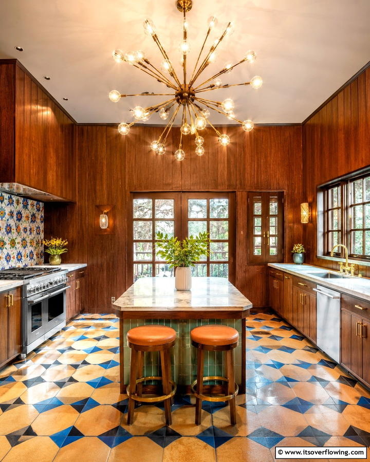 Statement Ceiling Lights - 30 Retro 70s Kitchen Ideas for a Funky Vintage Makeover