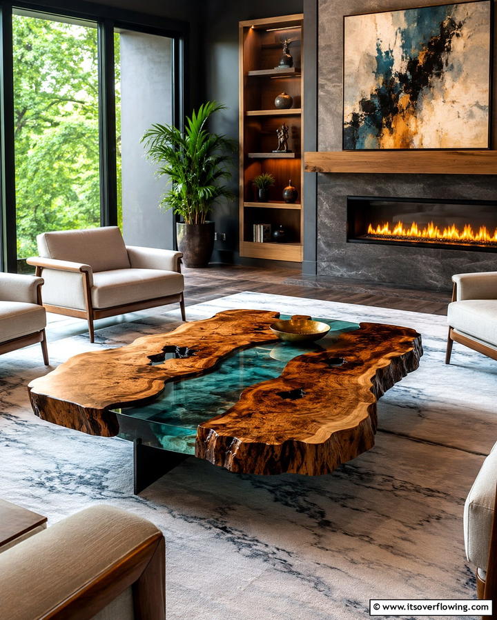 Statement Coffee Tables - 30 Living Room Furniture Layout Ideas for Optimal Flow