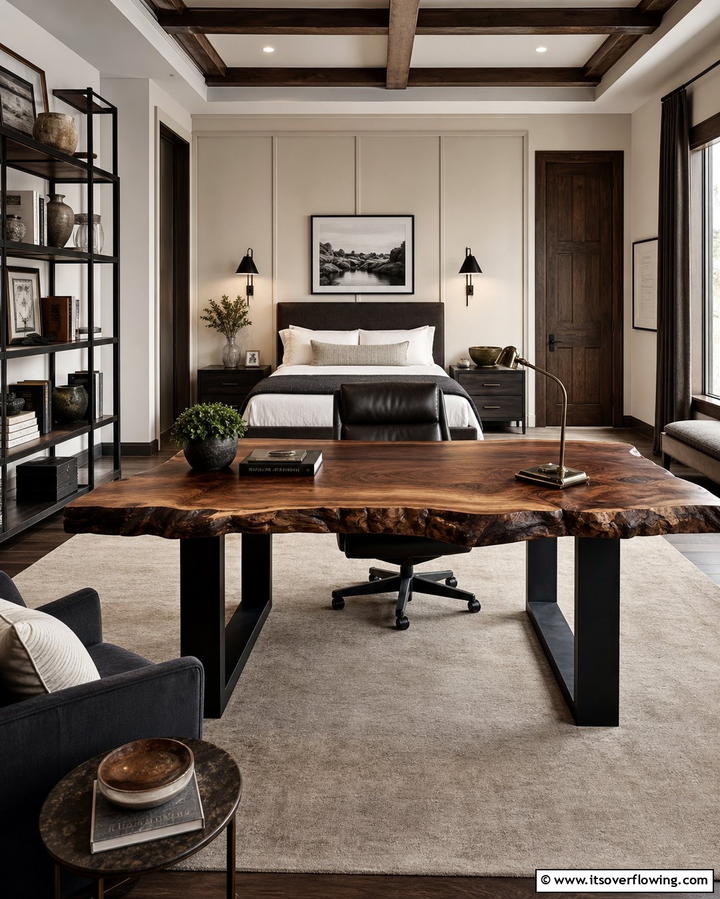 Statement Desk as a Focal Point - 25 Office Guest Room Ideas for a Functional and Stylish Space