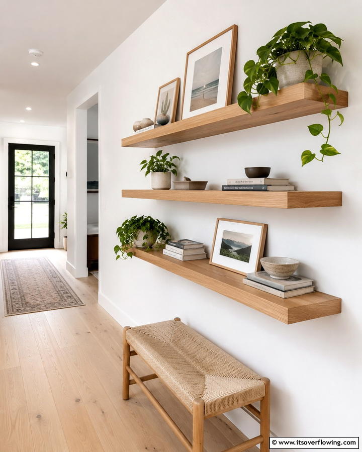 Statement Door Art - 30 Hallway Decor Ideas to Maximize Narrow Spaces