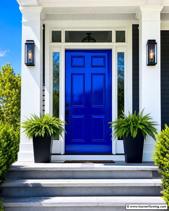 Statement Door Color - 25 Front Door Decor Ideas to Welcome Guests in Style