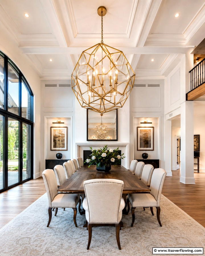 Statement Light Fixtures - 25 Transitional Interior Design Ideas for Your Home