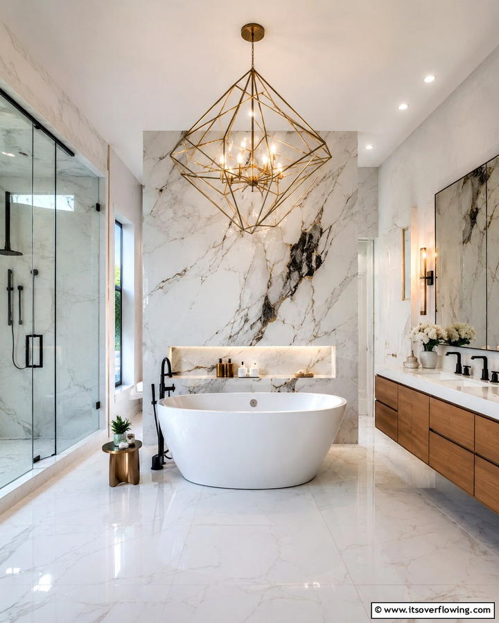 Statement Light Fixtures for a Bold Look - 25 Bathroom Lighting Ideas to Brighten Your Space