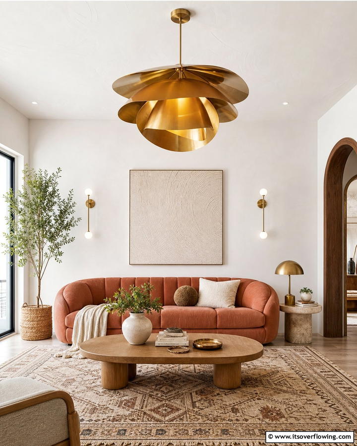 Statement Lighting - 21 Small Living Room Layout Ideas for Cozy Gatherings