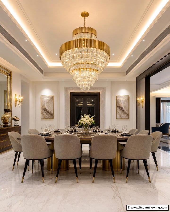Statement Lighting Dining - 21 Formal Dining Room Ideas for Sophisticated Entertaining