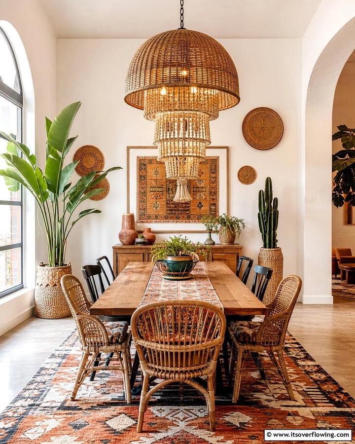Statement Lighting Fixtures - 25 Bohemian Interior Design Ideas for a Chic Home