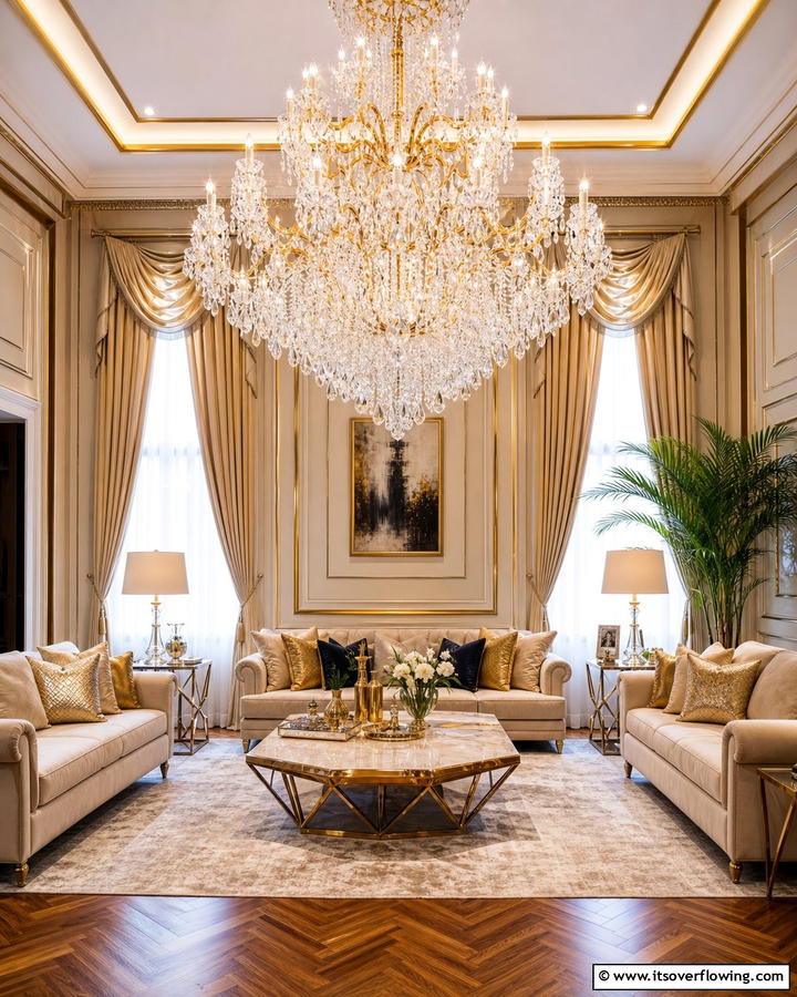 Statement Lighting Fixtures - 20 Parlor Room Ideas to Revitalize Your Living Space