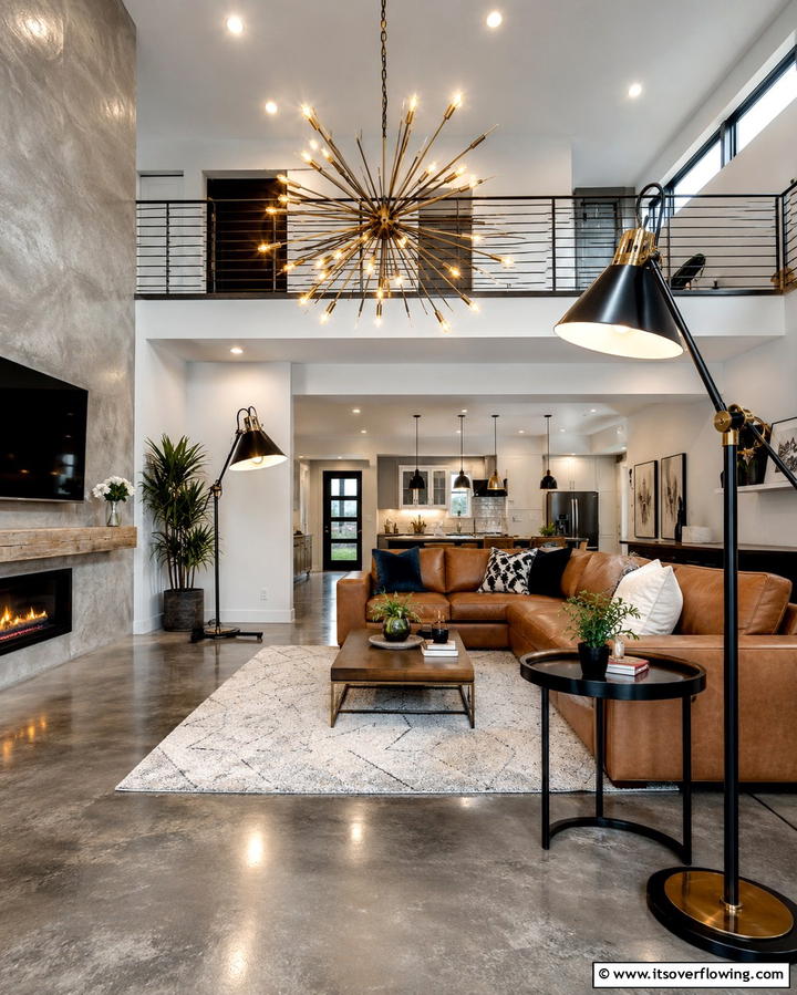 Statement Lighting FixturesExact - 25 Mens Living Room Ideas for a Masculine Look