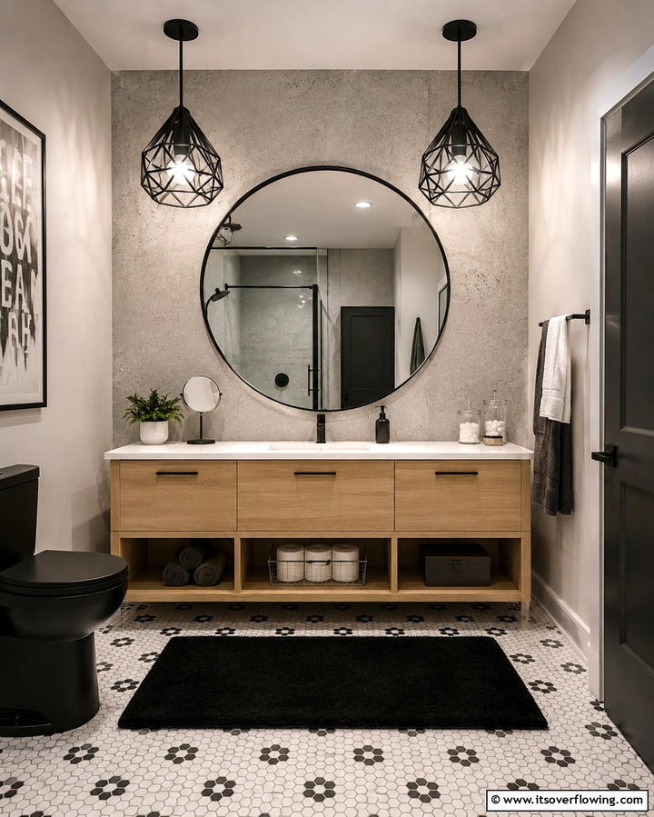 Statement Lighting FixturesExact - 25 Teen Bathroom Ideas for a Stylish and Functional Space