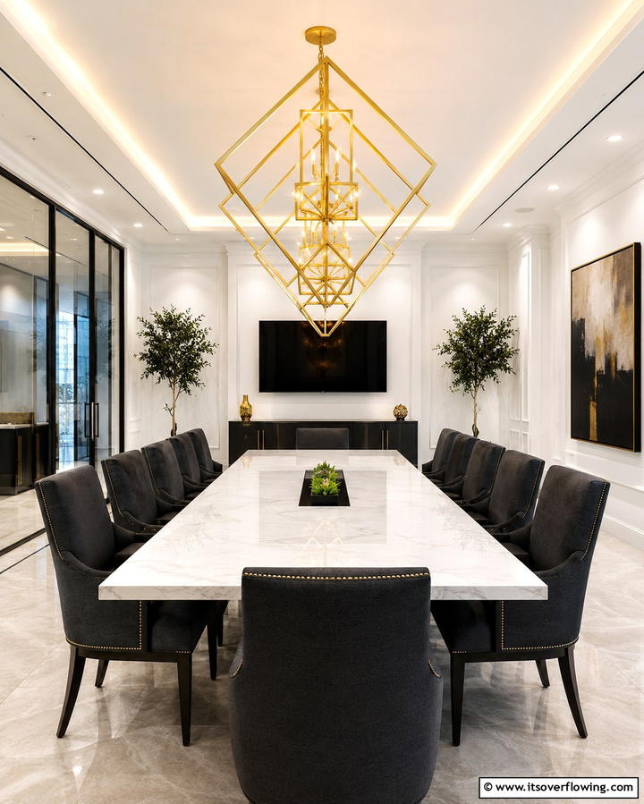 Statement Lighting FixturesOne - 25 Conference Room Design Ideas for Inspiration