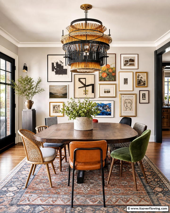 Statement Lighting as a Centerpiece - 25 Eclectic Dining Room Ideas for Unique Gatherings