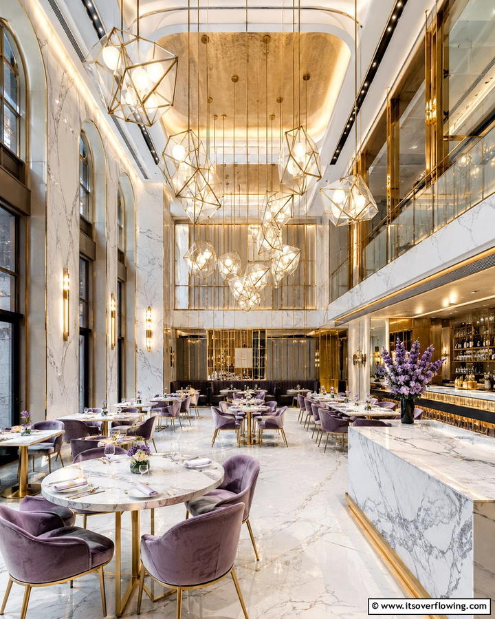 Statement Lighting for Ambiance - 25 Restaurant Interior Design Ideas for a Unique Ambiance