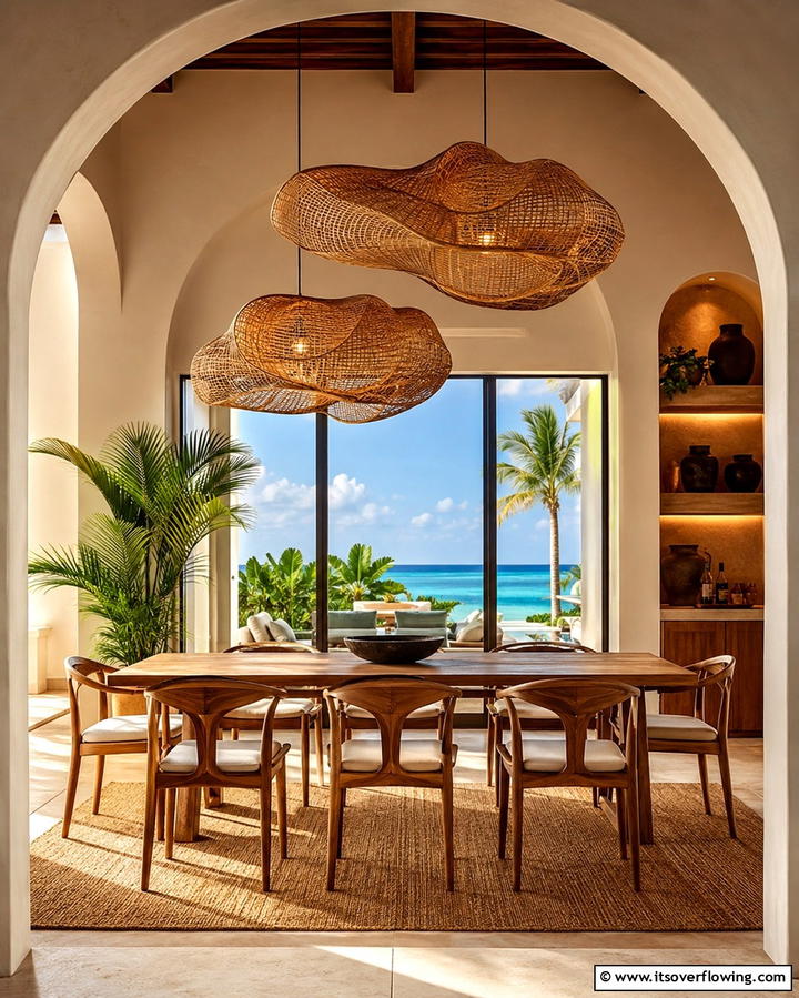 Statement Lighting with Organic Shapes - 25 Organic Modern Interior Design Ideas for Your Home