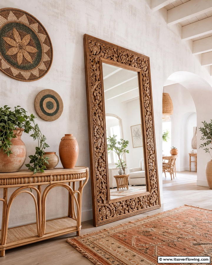 Statement Mirrors for Added Light - 20 Boho Cottage Style Decor Ideas for a Cozy Home